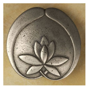 Anne at home 2264 1 3/4 inch Asian lotus flower knob